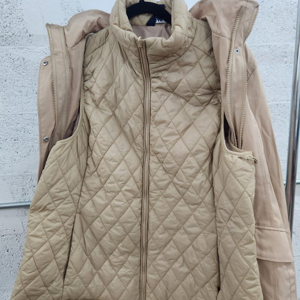 Lands' End Women's 3-in-1 Systems Jacket Tan Size XL New Without Tags - Picture 9 of 16